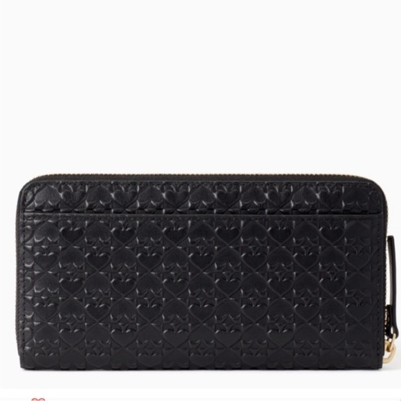 Kate Spade Penn Place Embossed Neda Wallet Black NEW - Picture 2 of 6